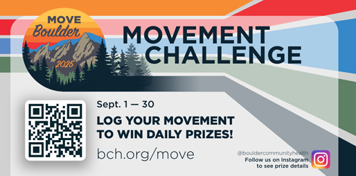 image of the movement challenge logo, including the dates of the movement challenge (Sept. 1 - 30)